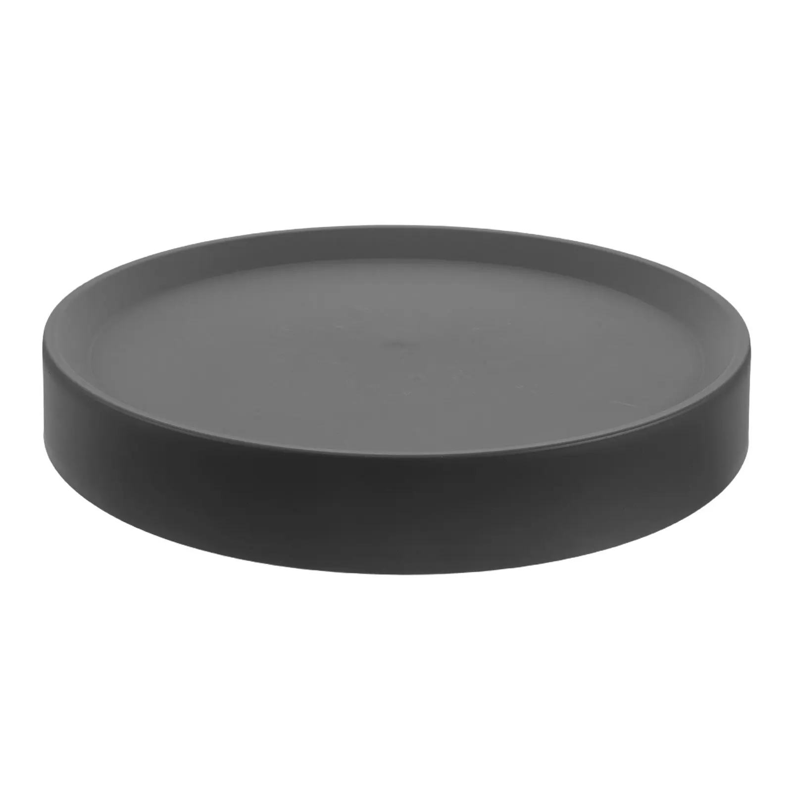 Flower Pot Tray Rolling Plant Saucer Tray Plastic Round 12.4 Grey Leakproof Mobile Planter Base Indoor Outdoor Garden Caddy