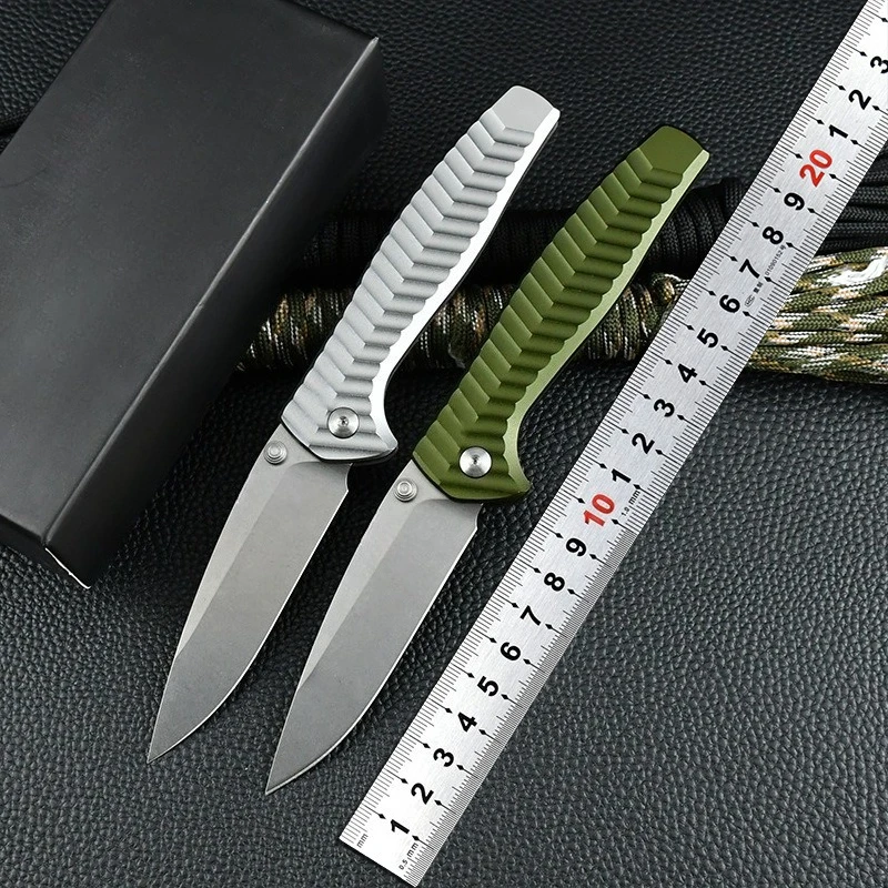 

New Pocket Folding Camping Knife D2 Blade Aluminum Handle Survival Hunting Tactical Knives Outdoor Mini Utility Fruit EDC Tools