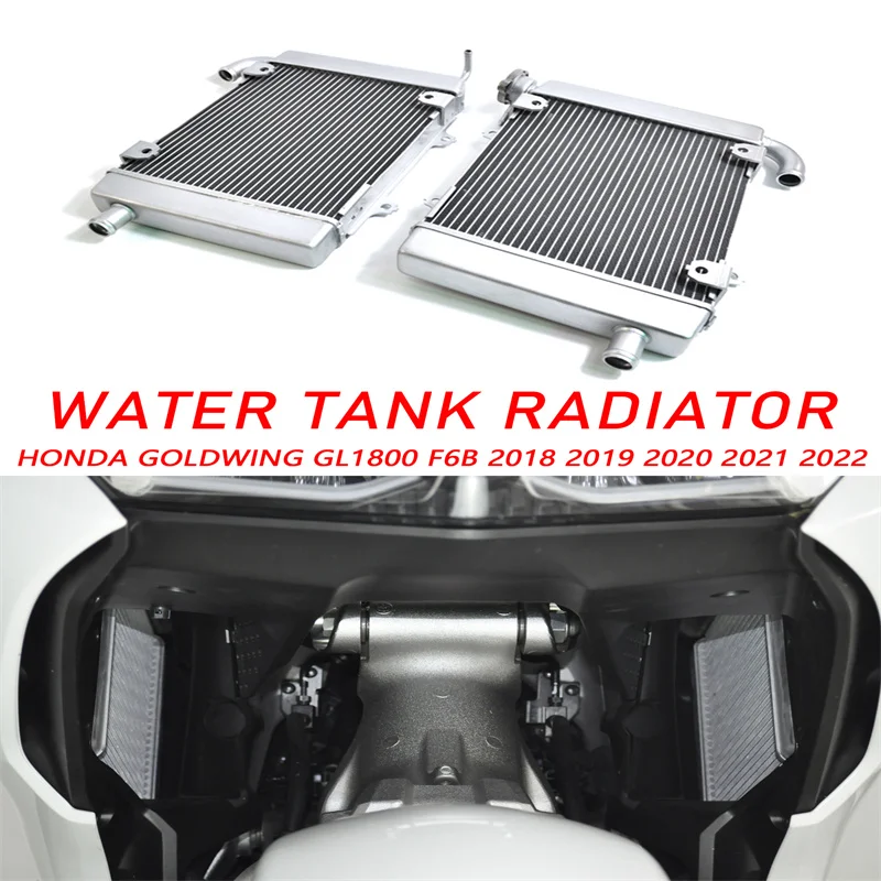 2018-2023 Motorcycle Heat Sink Performance Radiator Water Tank Cooling For Honda Gold Wing GL1800 GL1800B F6B TUWU Aluminum