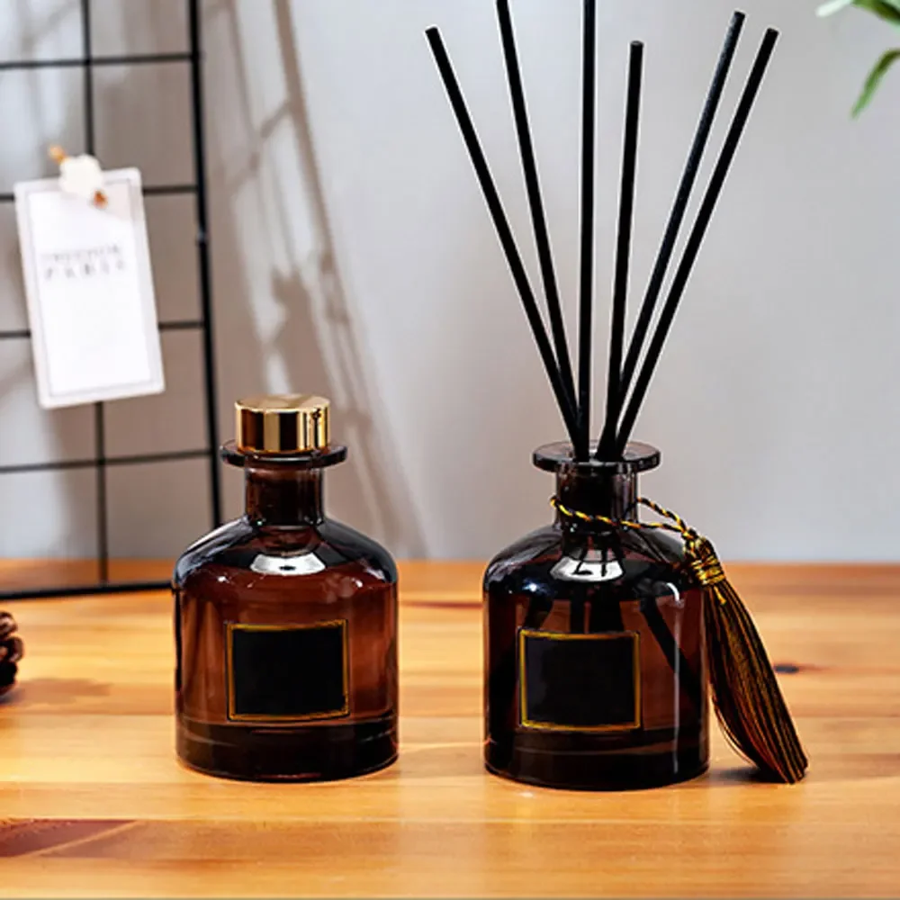 Fragrance Decoration Rattan Sticks Purifying Air Aroma Diffuser Set Aromatherapy Living Room Office No Fire Essential Oil 50ml