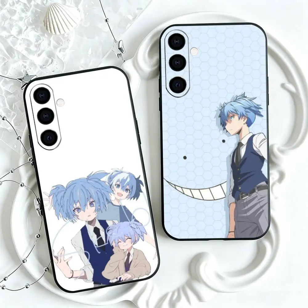 Assassination Classroom Nagisa Shiota Phone Case Black Silicone Soft For Samsung Galaxy A73,A72,A71,A70,A53,A52,A51