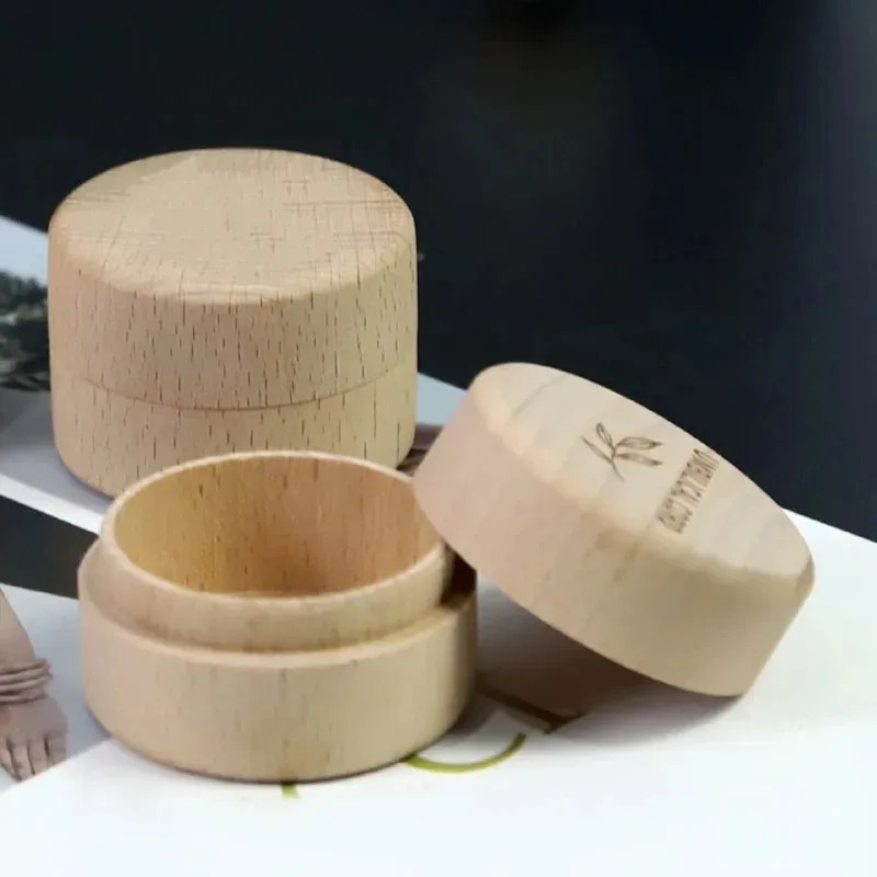 صندوق تذكاري خشبي منحوت للأطفال - تخزين الحبل السري لأسنان شعر الجنين، هدية مثالية لحفظ الطفل حديثي الولادة