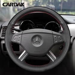 Custom Car Steering Wheel Braid Cover Black Leather 100% Fit For Mercedes Benz W164 M-Class ML350 ML500 X164 GL-Class GL4