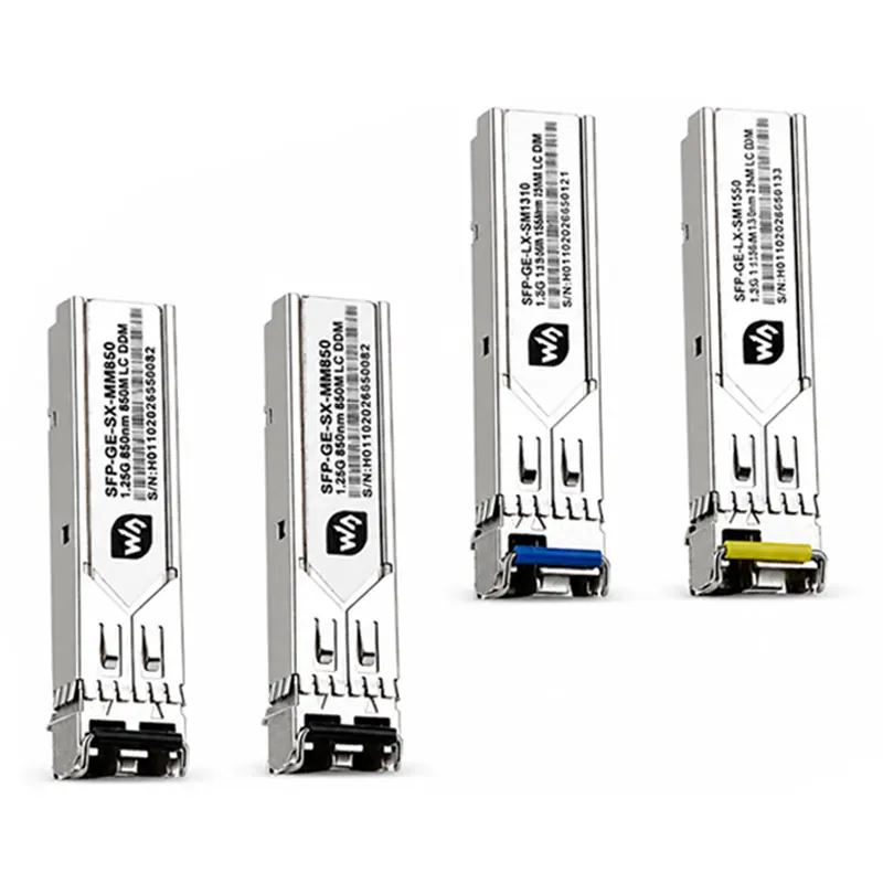 Gigabit SFP optical modules use LC interfaces support  are plug-and-play and hot-swapping.