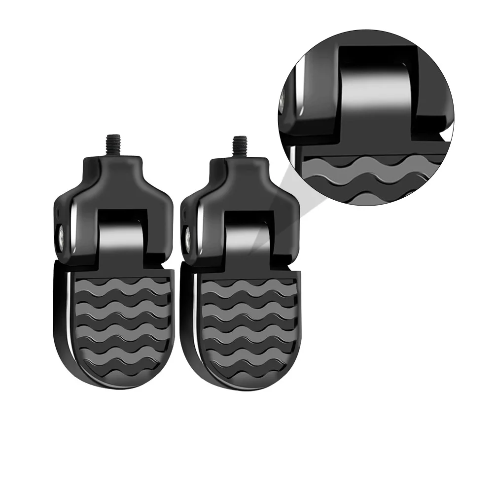 

1Pair Foldable Bike Rear Footrest Rear Seat Pedals Durable Aluminum Alloy Mountain Bike Backseat Stand Foot Pegs for Kids