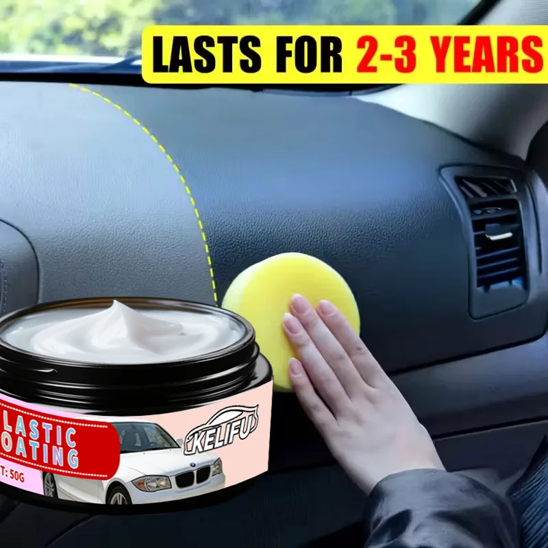 Car Interior Repair Wax - All-in-One PVC & Plastic Care Wax for Dashboard, Seat, Central Control, Tires, Car Seat Covers & PVC C