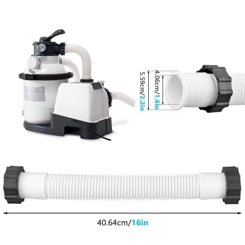 Replacement Connector Hose For Pool Filter Pump 1.5 Inch Diameter PE Tube Swimming Pool Water Circulation Pipe