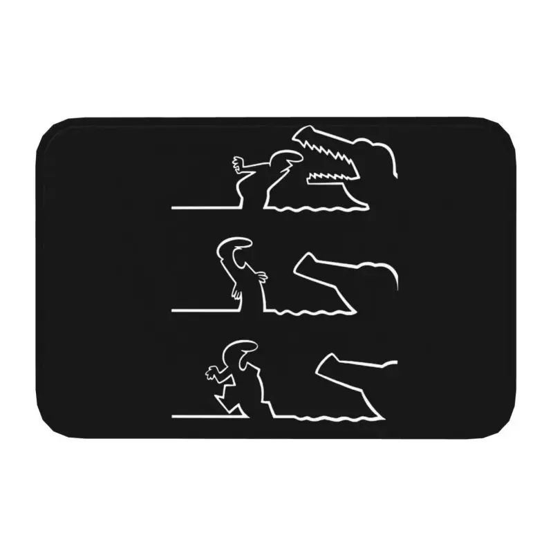 

Personalized Funny La Linea Art Doormat Mat Anti-Slip Animation Comedy Kitchen Bath Garden Rug Carpet 40*60cm