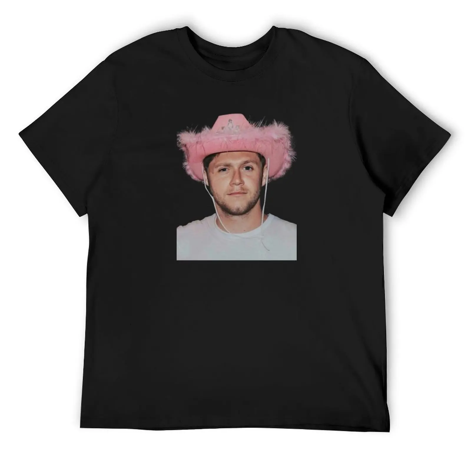 

Niall Horan Pink Cowboy Hat T-Shirt vintage clothes plus sizes oversized graphic tee rapper graphic tees mens t shirts pack