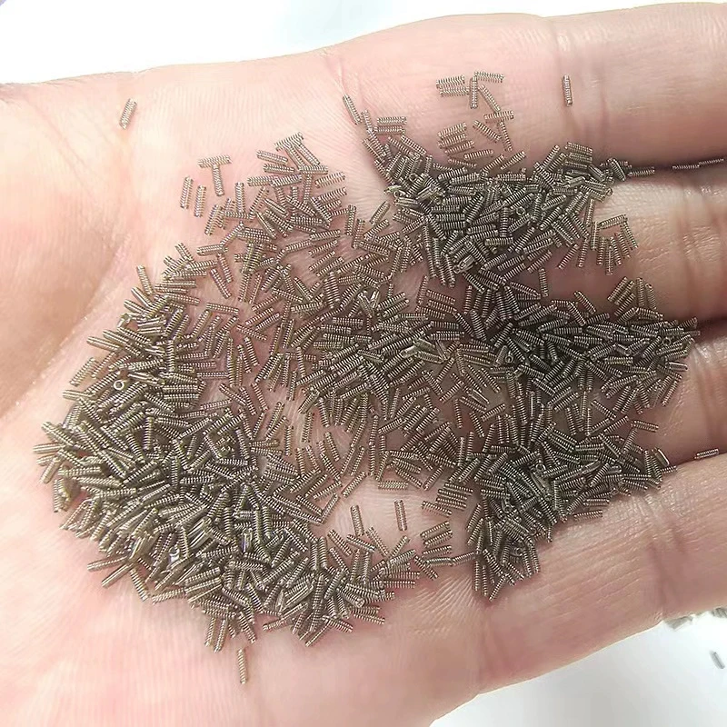 Ressorts de compression en acier 65MN, 500 pièces, diamètre du fil 0.2/0.3/0.4mm, diamètre extérieur 1.5-10mm, longueur 5-50mm, pour réparation de montres/modèles/bricolage