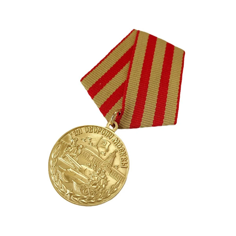 Defense Medal Honor Soviet Russian USSR CCCP Metal Badges Commemorative Collection Ornaments Reproduction view 6