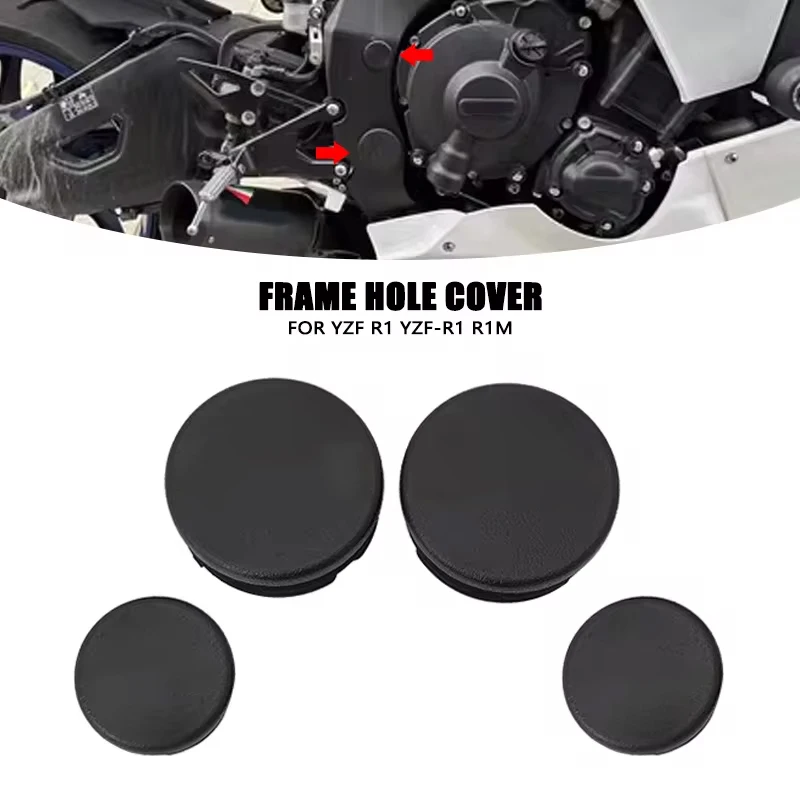 For Yamaha YZF-R1 Frame Hole Cover Caps Plug Decorative Frame Cap Set YZF R1 YZFR1 R1M 2015-2022 2021 Motorcycle Accessories