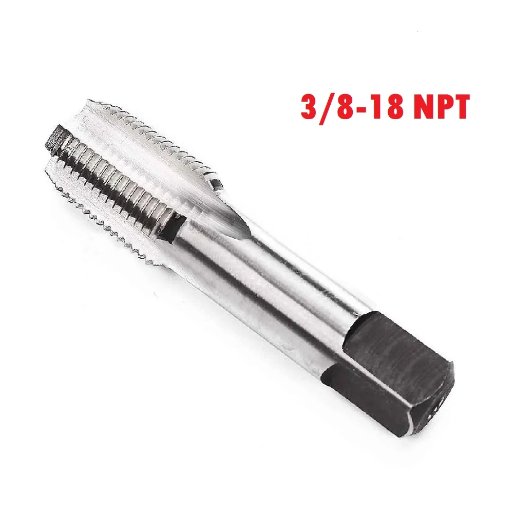 

Резьбовой метчик, конический трубный метчик 3/8 "-18 NPT, сменный винт, серебряные ручные инструменты, высокоскоростная стальная коническая труба, новинка