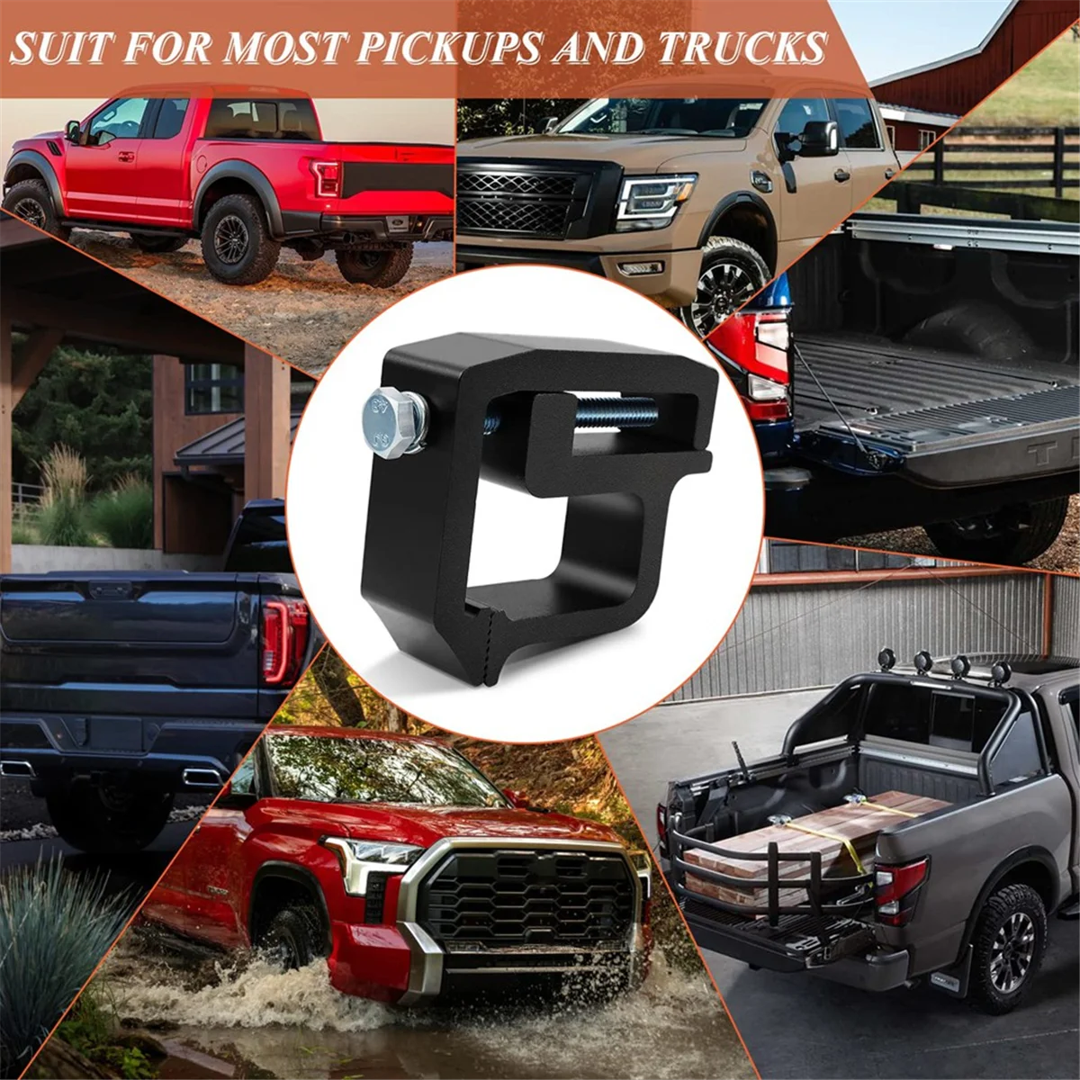 

4 шт. монтажные зажимы, зажимы для стойки лестницы, крышка грузовика, верхняя часть корпуса, сверхмощный для 1500/2500-AB09