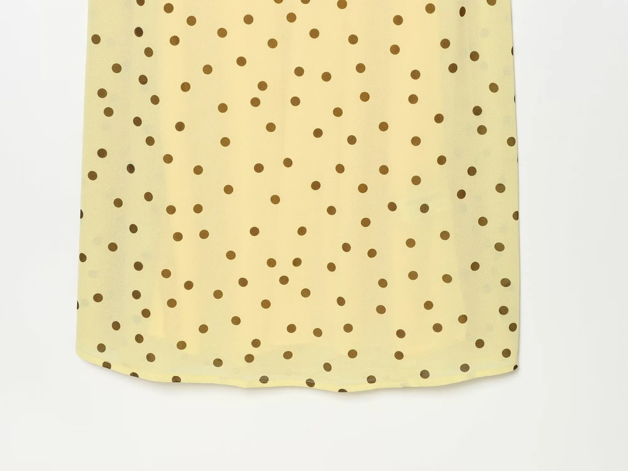 HH Minimalistisches Elegantes Polka-Dot Maxikleid für Damen Sommer Ärmelloses Tailliertes Langes Kleid Smart Casual Büro-Outfit – Detail 7
