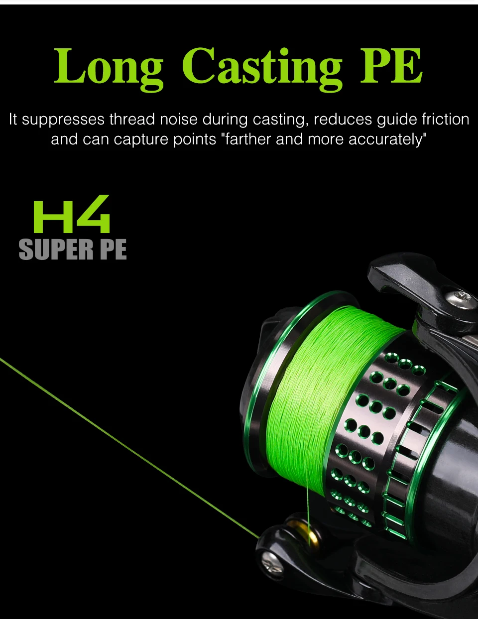 Tsurinoya 4 webt pe Angelschnur h4 4-8lb 150m leichtes Spiel Forellen spiel Long Casting 4 Strang geflochtene glatte Multi filament schnur – Detail 9