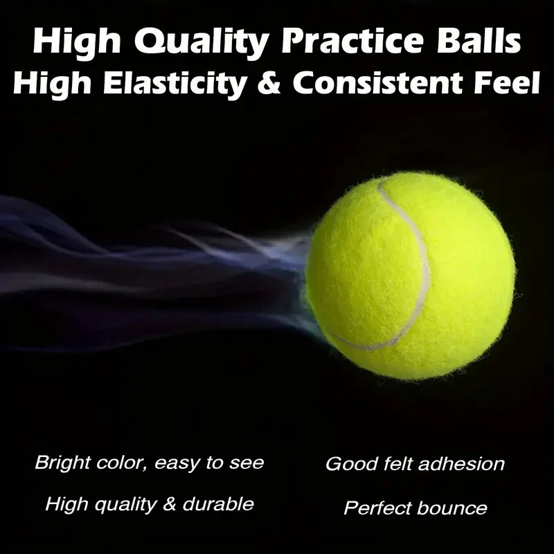 3 Pcs Of Advanced Training Tennis-durable And Highly Elastic-very Suitable For Beginners Rubber Tennis