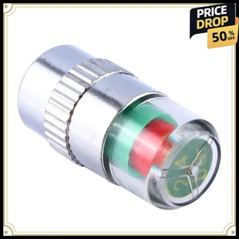 

4pcs Car Tire Pressure Monitor Valve Stem Cap Sensor Indicator Tire Valve Stem Caps With 3-Color Eye Alert For Cars, Motorcycle
