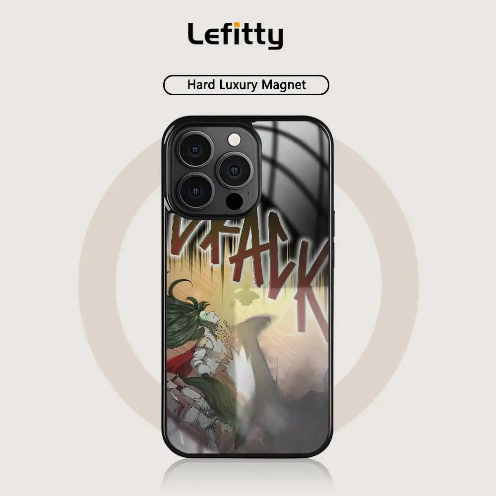 أنيمي بداية بعد نهاية جراب هاتف آيفون 16 15 14 13 12 11 برو ماكس بلس غطاء شحن لاسلكي صغير مغناطيسي Magsafe #3