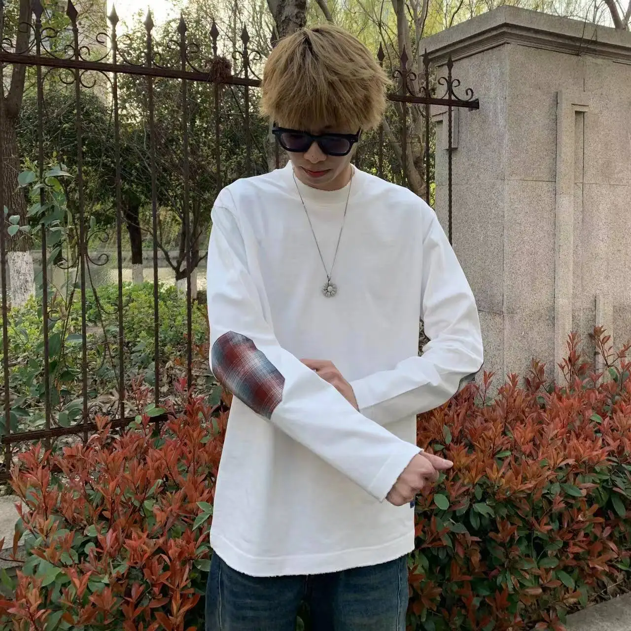 

Sun72bian Casual Long Sve T-irt Hoodie Patchwork Color Blo Youth Faion Breathable Cotton ex Autumn Spring Wear