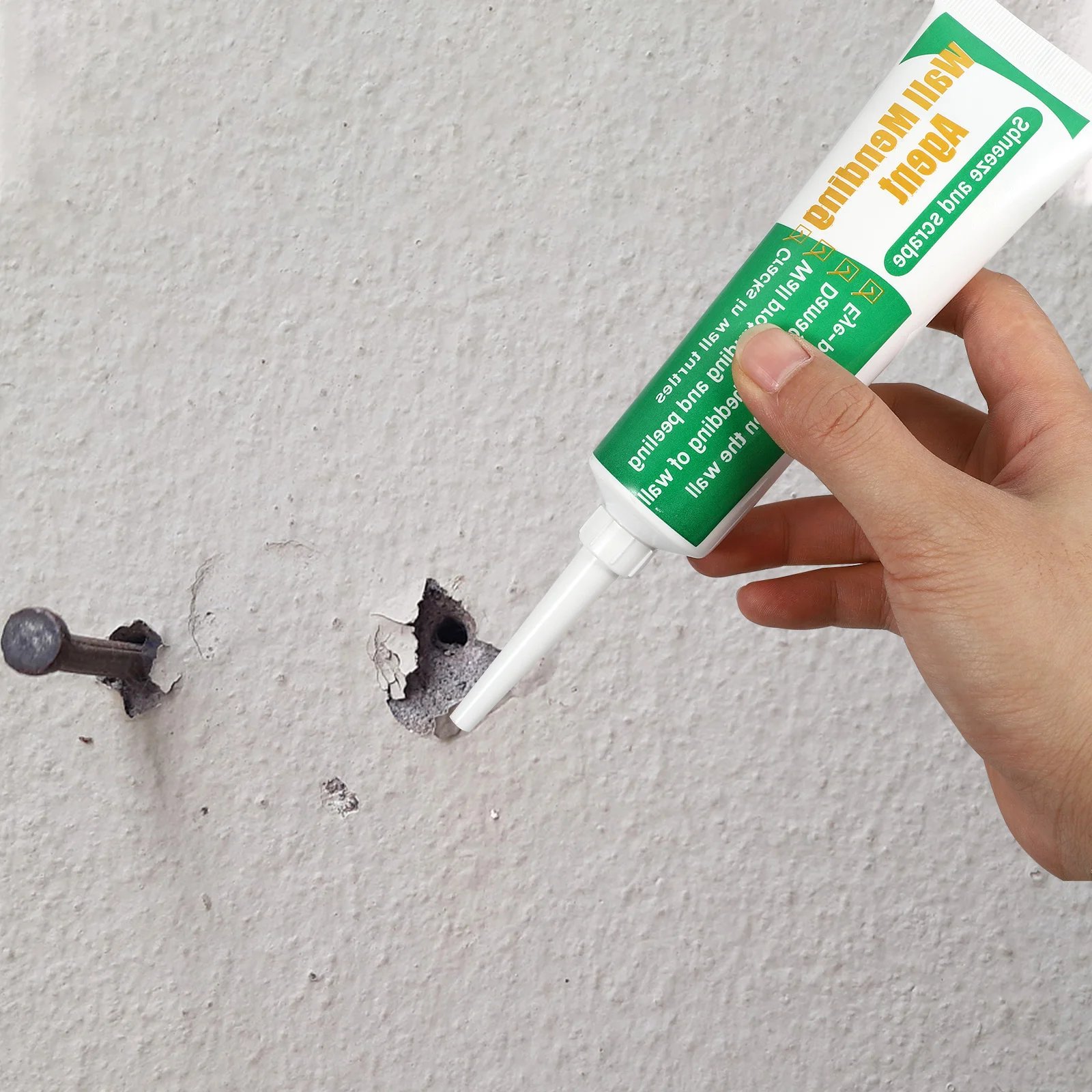 

2 set Wall Repair Paste Kit For Cracks Holes Graffiti Stain Fill Patch Plaster With Scraper Tool Walls Peeling Repair Paste