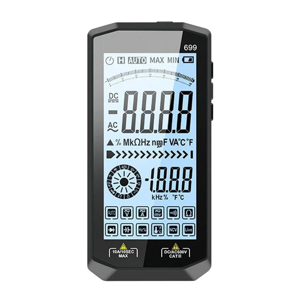 /Auto /Ranging /Digital Multimeter Large LCD Screen AC DC Voltage Current Resistance Capacitance For Temperature NCV Detection T