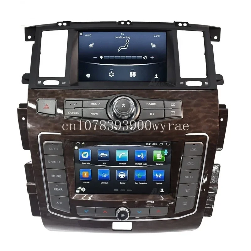 Dual screen Android Car Radio For Patrol Y62 infiniti QX80 2010-2020 car stereo multimedia player support caplay