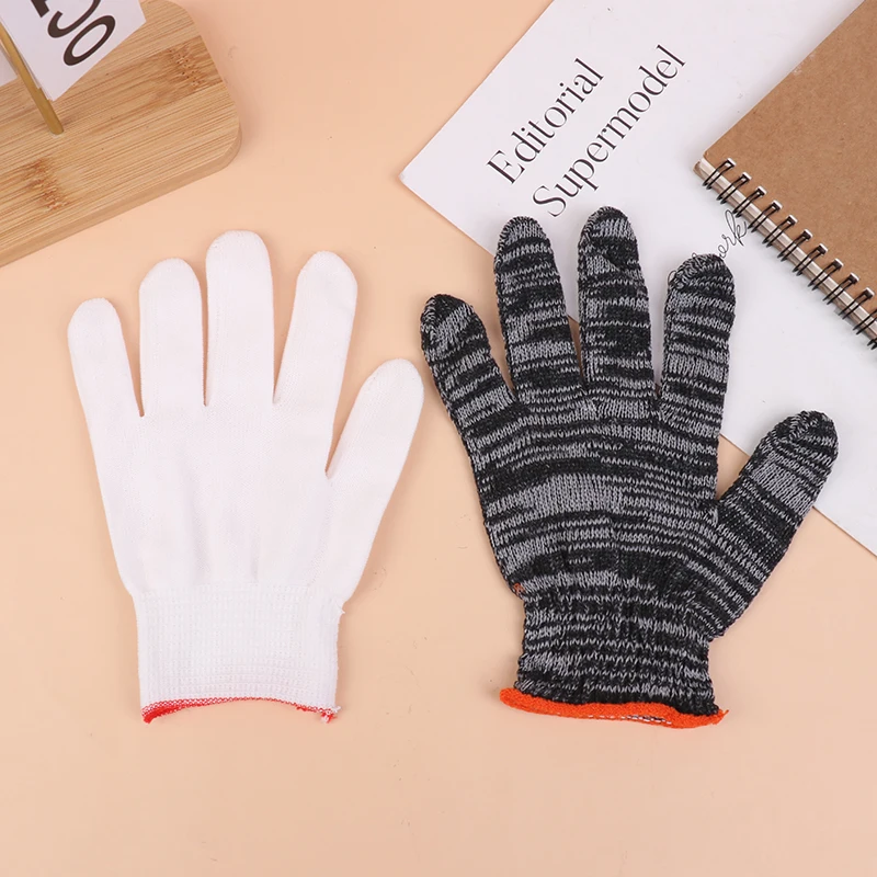 12Pairs Working Gloves Non-slip And Wear-resistant Construction Site Elastic Work Gloves Encrypted Labor Protection Gloves