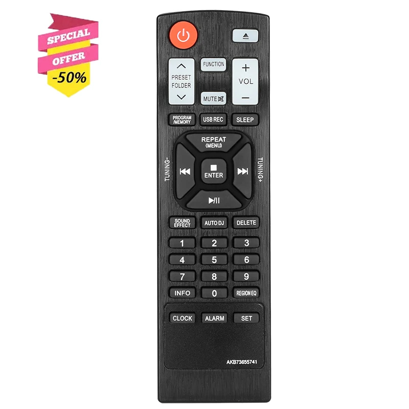 AKB73655741 Remote Control For CD Home Audio System CM4330 CM4350 CM4430 CM4530 CM4550 CM4630 CMS4330F CMS4350F CMS4530F