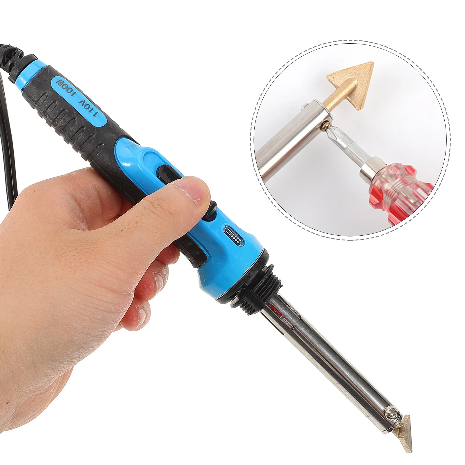 

Electric Mini Iron for Plastic Repair Bumper Welding Tool Compact Design for Crafting and Auto Maintenance Tiny Plug