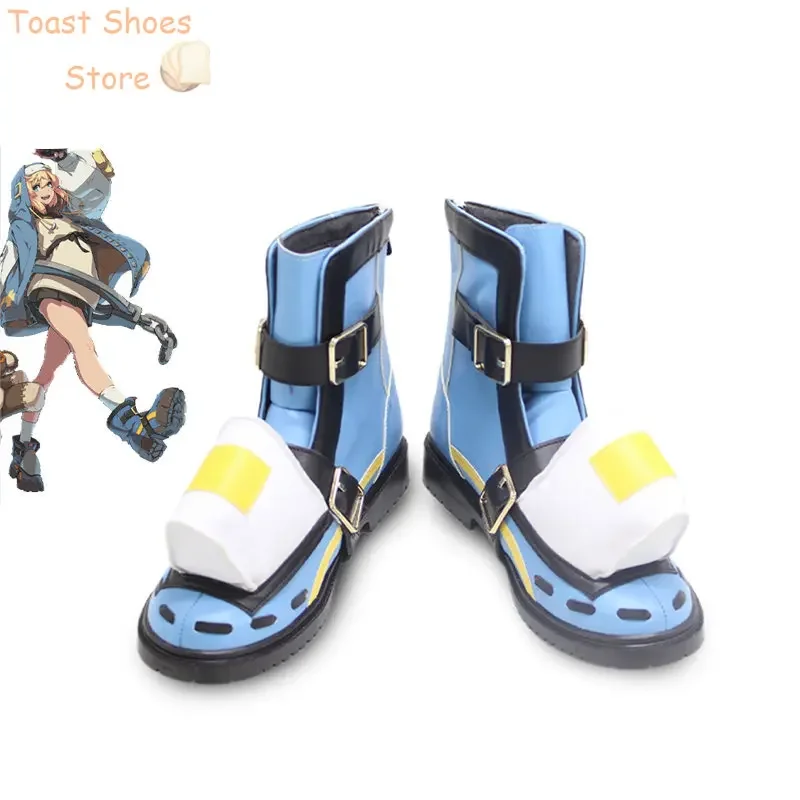

GUILTY GEAR STRIVE Bridget Обувь для косплея Обувь из искусственной кожи Хэллоуин Карнавальные ботинки Реквизит для косплея Реквизит для костюма