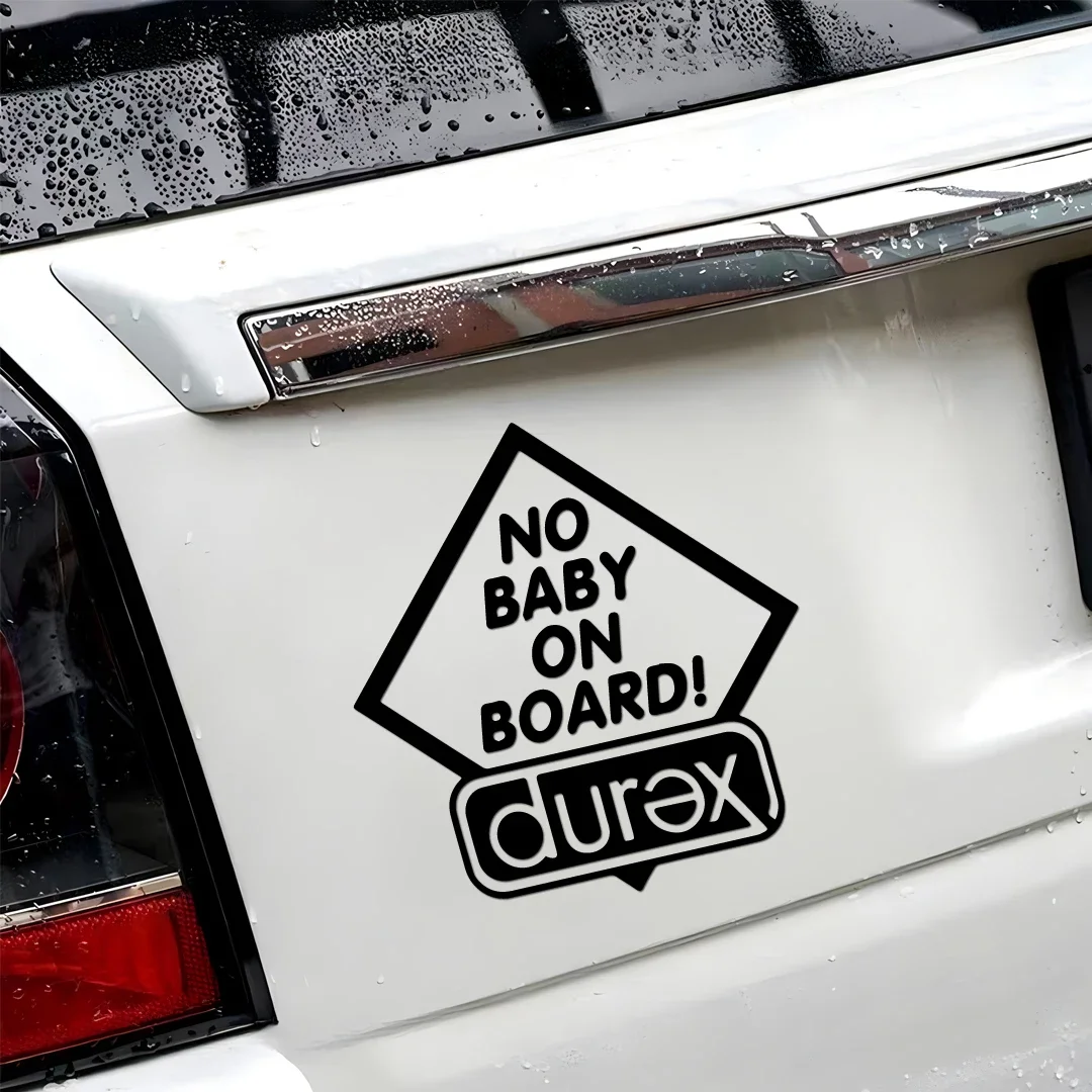 'NO BABY ON BOARD!' Stickers, Creative & Funny, High Quality Sticker for Cars Trucks Motorcycles & Laptops!