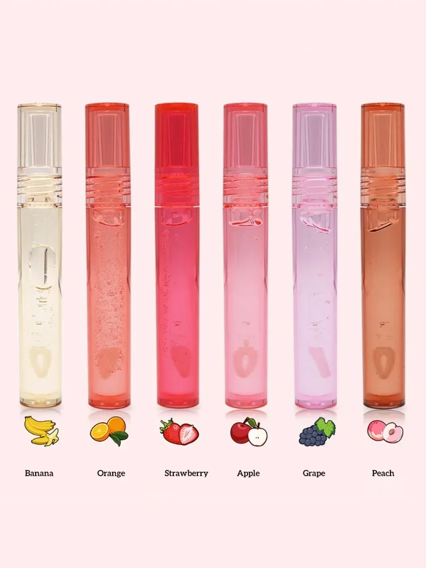 Lip Oil Private Label Fruit Flavored Custom Logo Pigment Long Lasting Waterproof Nature Moisturizer Lightweight Makeup Wholesale