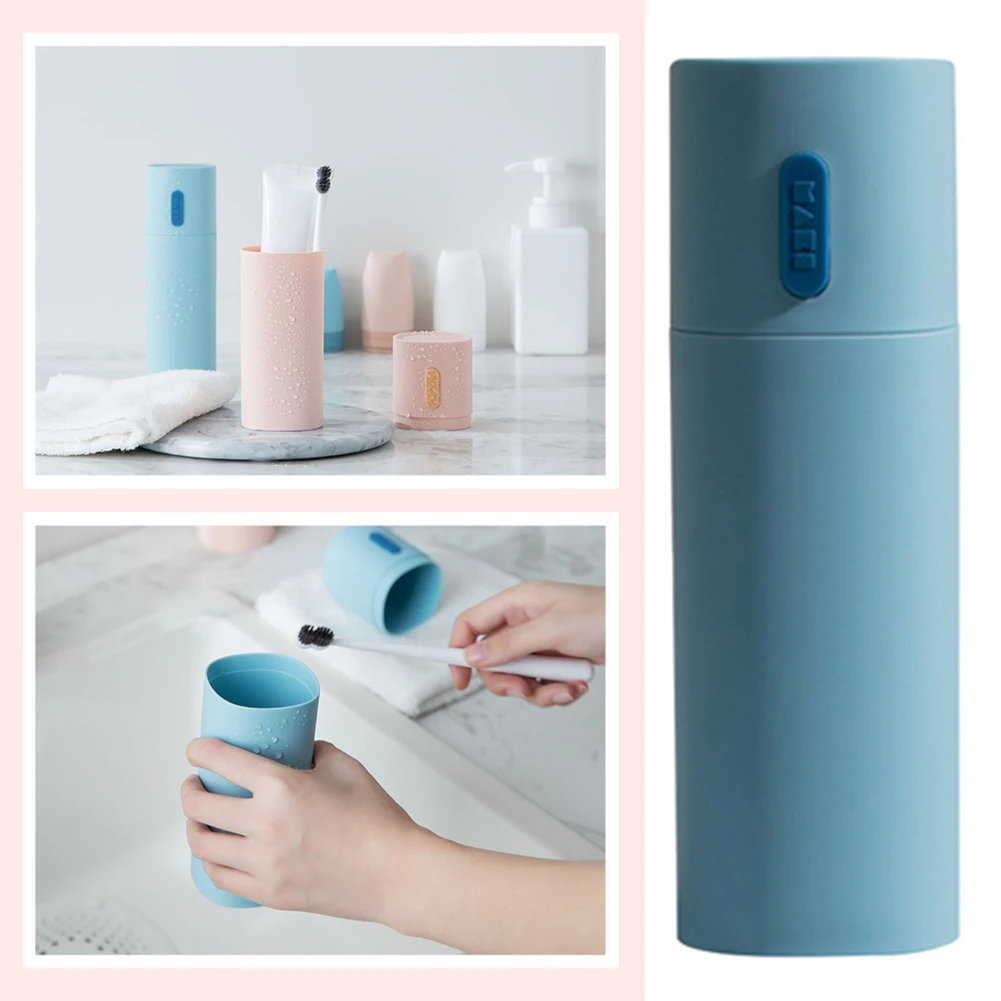 

Simple Family Travel Wash Cup Multipurpose Toothbrush Storage Box For Indoor Outdoor