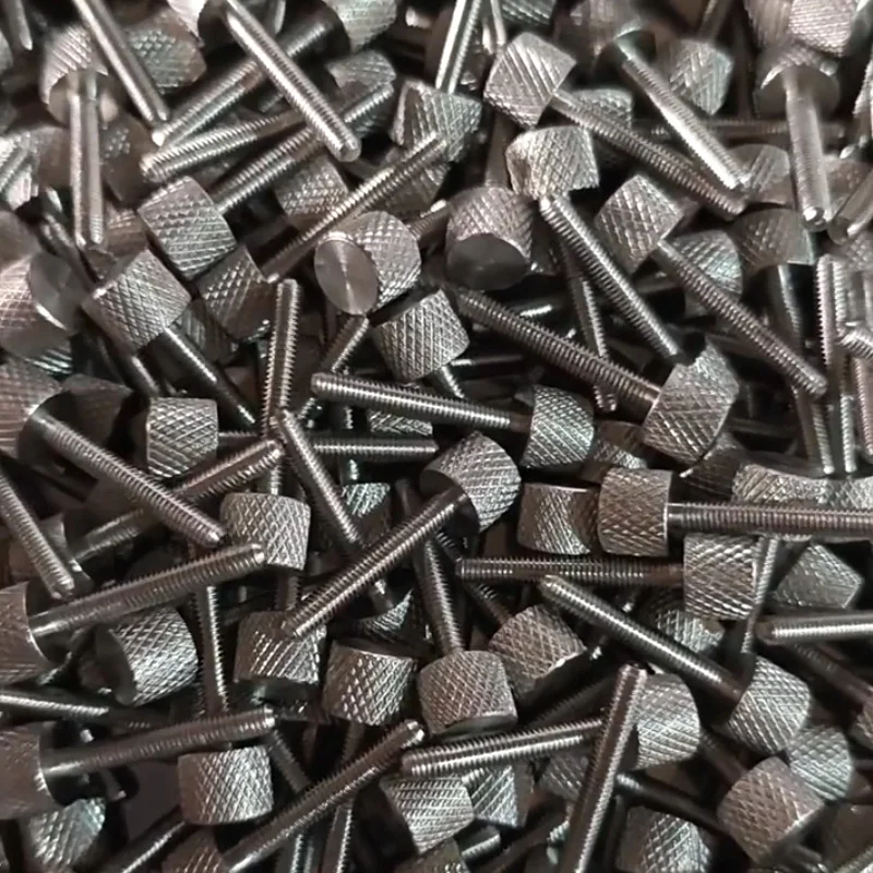 M3 M4 M5 M6 M8 M2 M2.5 Mesh Pattern Knurled Thumb Screw 304 Stainless Steel Flat Head Tighten Bolt Round Adjustment Hand Screw
