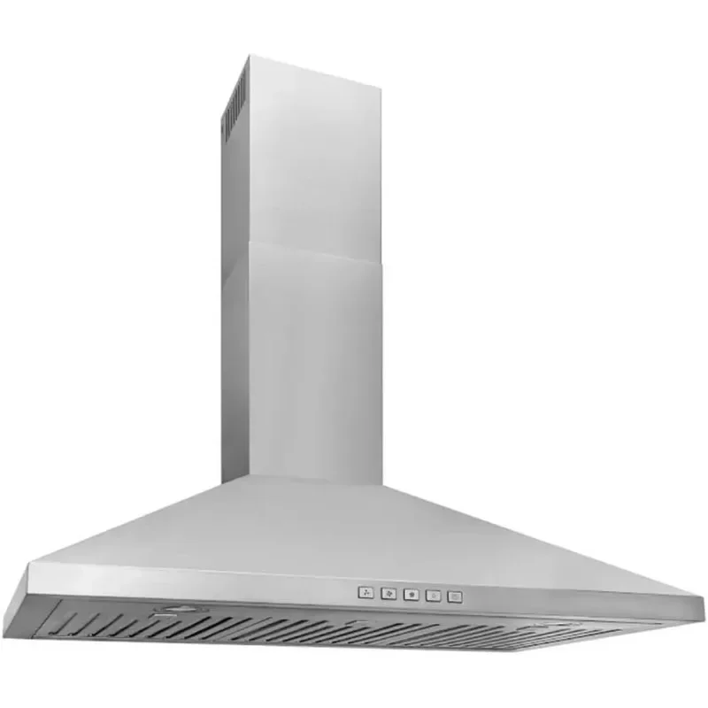 Broan-NuTone BWP2364SS Convertible Wall-Mount LED Lights Pyramidal Chimney Range Hood, 36-Inch, Stainless Steel