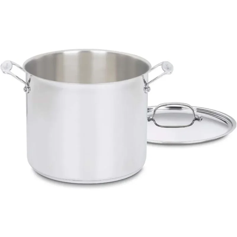

12-Quart Stockpot w/Lid, Chef's Classic Collection, Silver, 766-26AP1