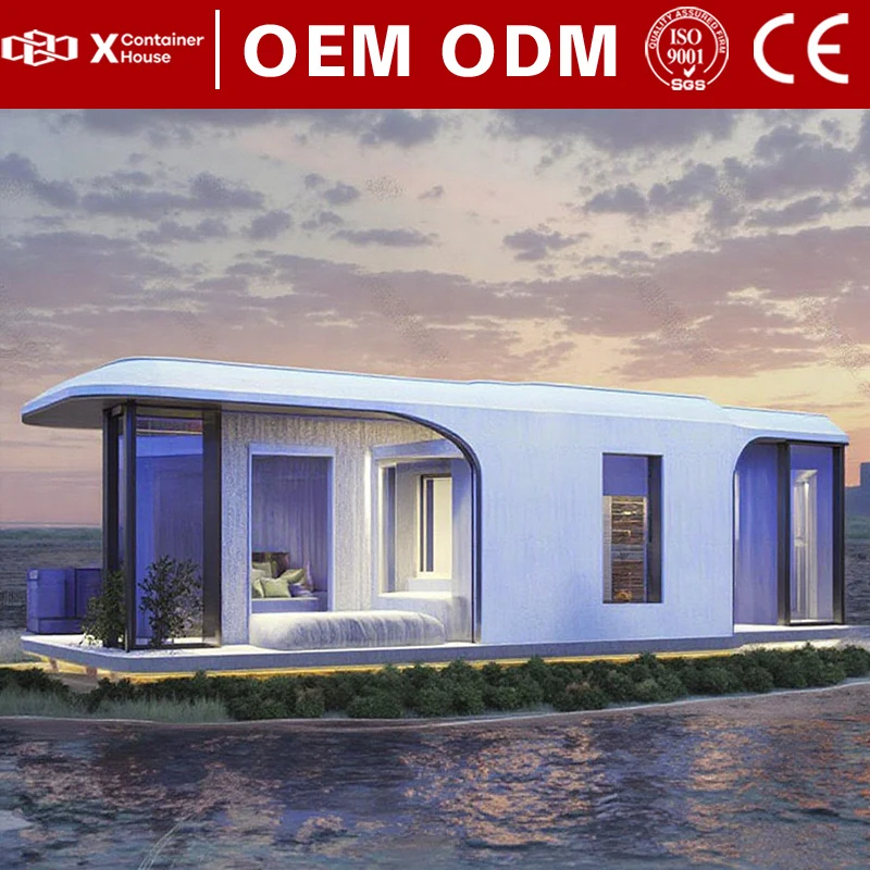 20FT _30FT_40FT Prefabricated Container Luxury Vacation Mobile Cabin Home Space Capsule House