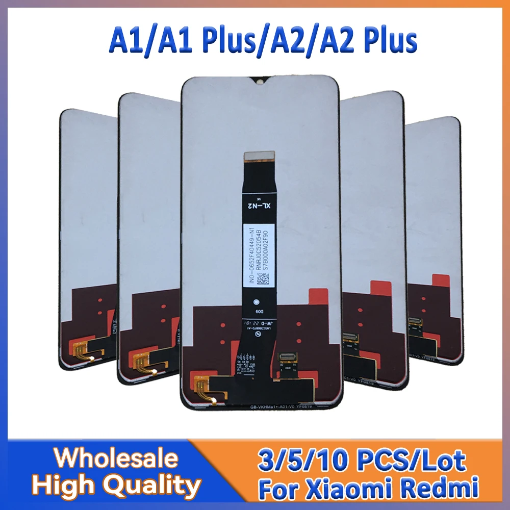 

Wholesale 3/5/10 pieces Lot For Xiaomi Redmi A1 LCD A1 Plus Screen With Touch Mount For Redmi A2 Replacement Display A2 Plus