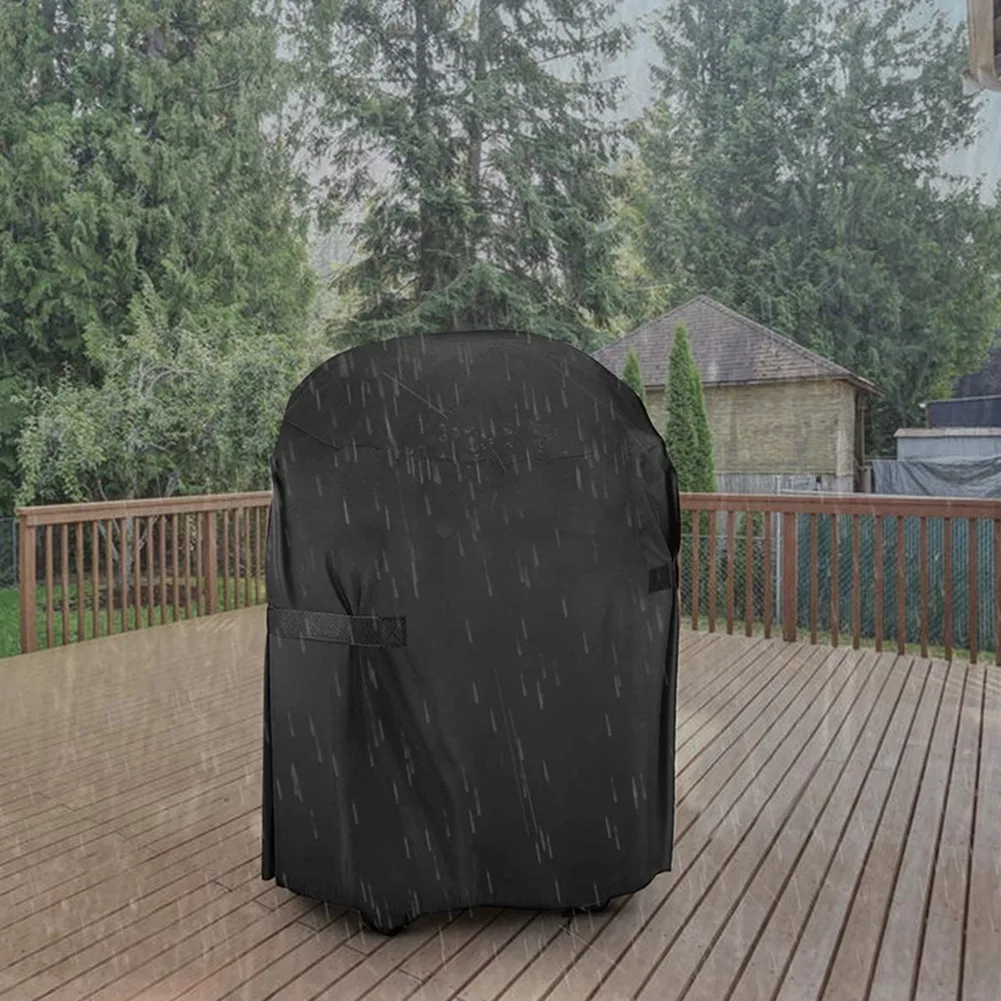 New Shown-2X BBQ Cover, Waterproof Barbecue Grill Cover With PVC Coating Outdoor Oxford Fabric Windproof, Rip-Proof,UV Resistant