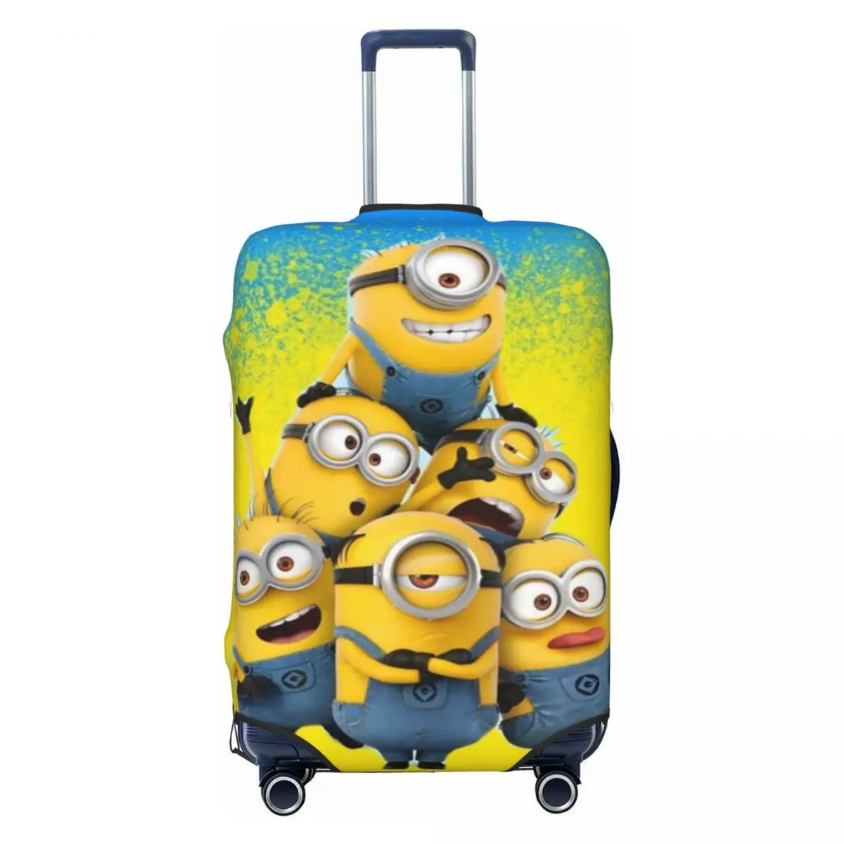 

Custom Yellow Man Travel Luggage Cover Dust Proof Suitcase Cover Protector Fit 18-32 Inch