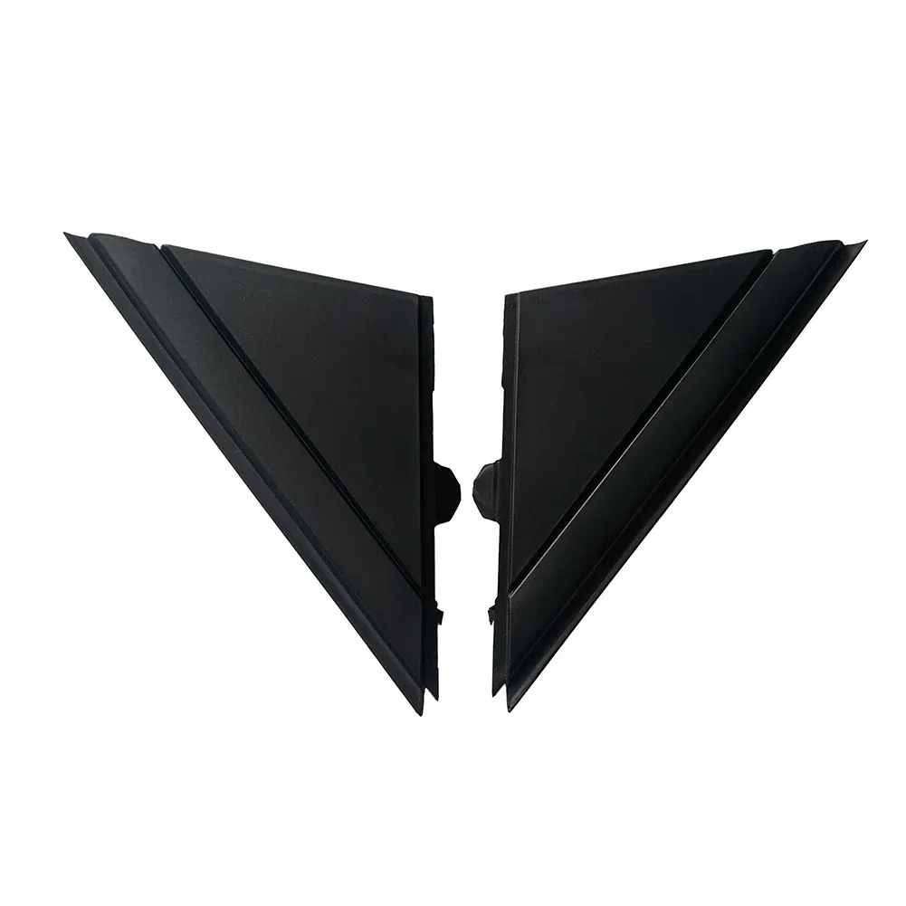 Matte Black LH&RH Door Mirror Flag Cover Moldings For 500 12-19 1SJ85KX7AA Rear Mirror Triangle Trim Plate