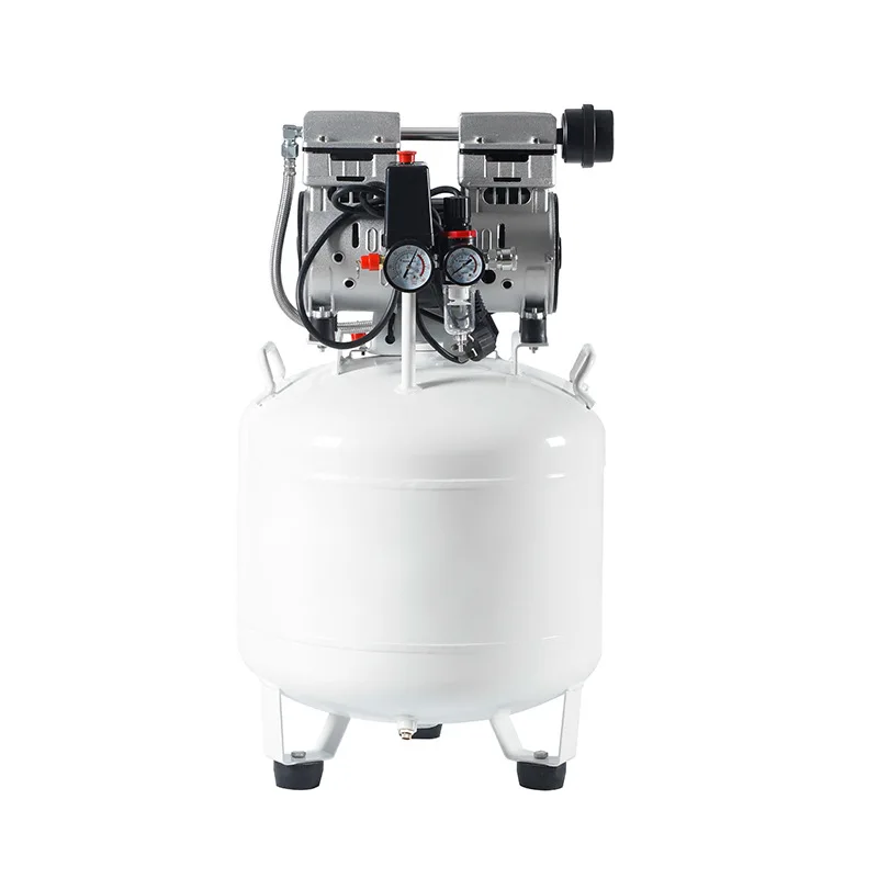 Portable Small Air Compressor - Oil-Free Silent Mini Air Pump for Car Tire Inflating 25/30L Reservoir Car Painting Tool
