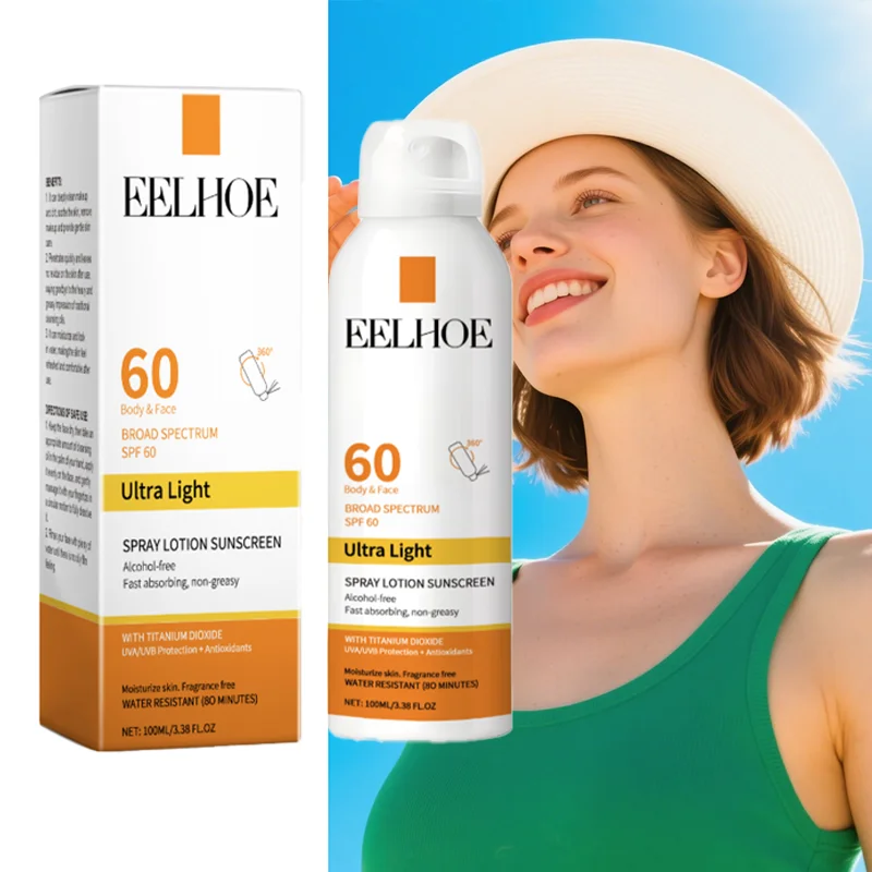 

Spf60 УФ-солнцезащитный спрей, защитный спрей для лица и тела, длительный солнцезащитный изоляционный спрей, водостойкий освежающий увлажняющий уход за кожей