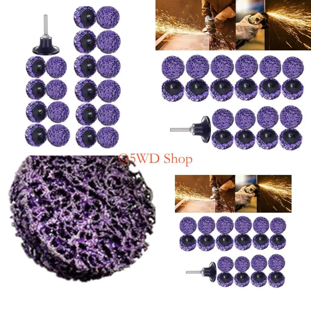 Q5WD 50mm 2 Inch Sanding Discs Flap Wet Dry Wheel Polishing Pad 1200rpm for Car Paint Metal Grinding