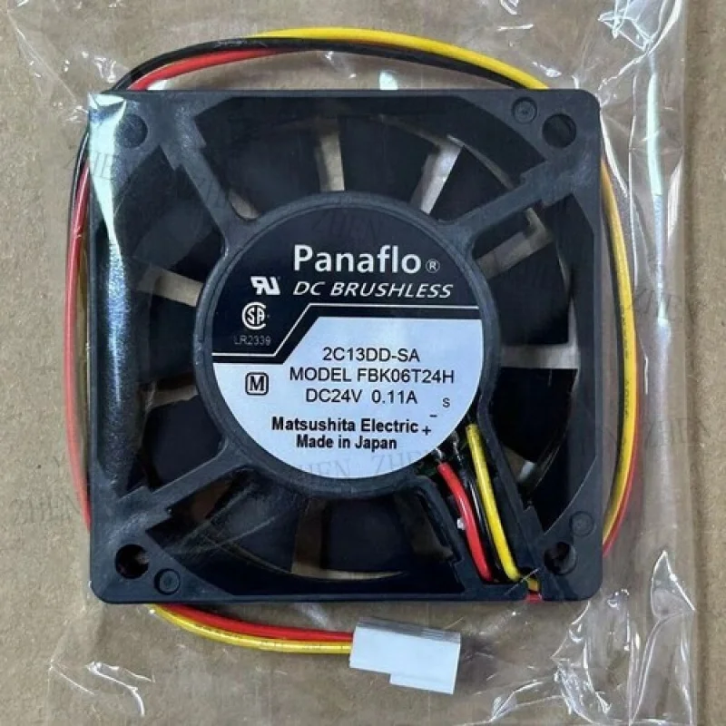 

Y 6cm fan FBK06T24H 6CM 6015 60mm DC24V 0.11A 3-wire axial cooling fan 6015 fan #