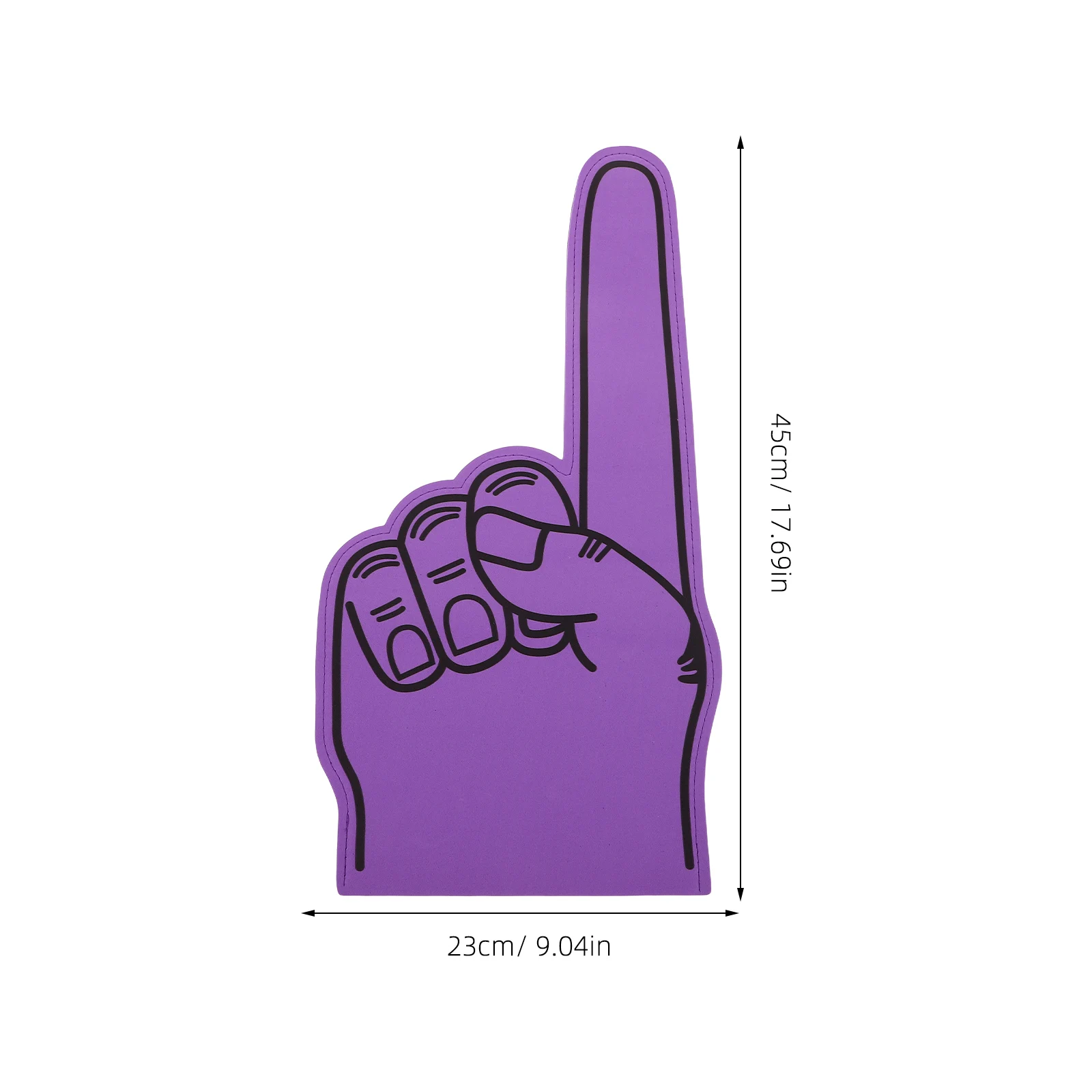 4 قطع من إصبع الإسفنج العملاق خفيف الوزن من إيفا للمناسبات الرياضية وحفلات الهتاف المدرسية وإكسسوارات اليوم التشجيع #5