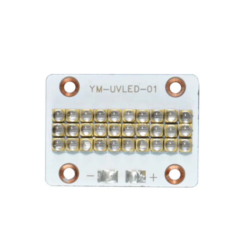 90w 3535 365nm 385nm 395nm 405nm lâmpada de cura uv módulo led lente de quartzo grânulo de lâmpada cura especial para impressoras 3d