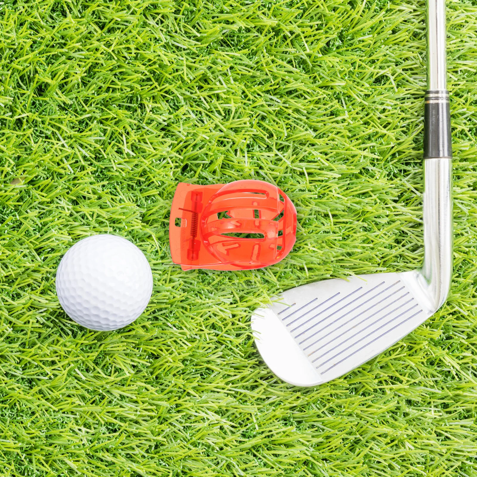 8pcs Ball Line Marker Clip Tool Reusable Plastic Putting Guide Portable Training Aid - Golf Ball Marking Stencil, Putting