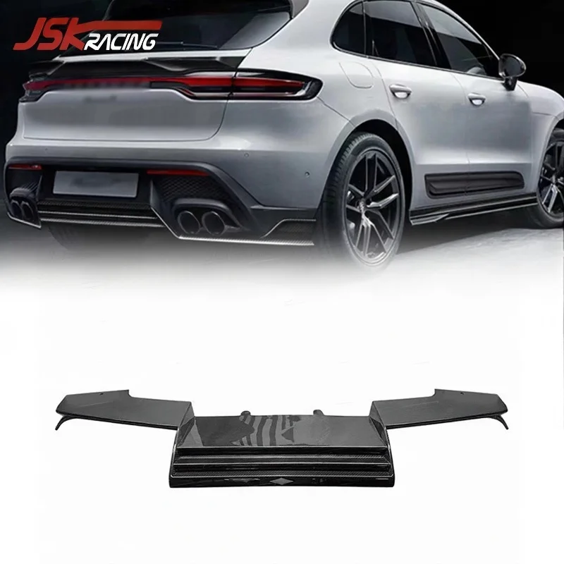

Dry Carbon Fiber Rear Diffuer For 2022-2023 Porsche Macan Car Bumper Diffuser Lip Upgrade To MD Style